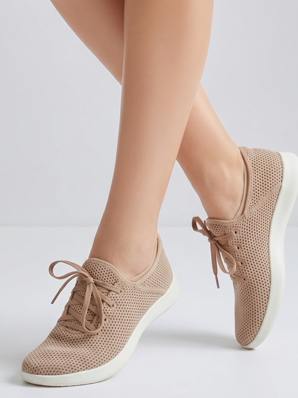 Baubax wool interior soft knit outside shoes lace up size 9‎